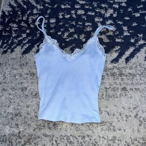 periwinkle lace tank top